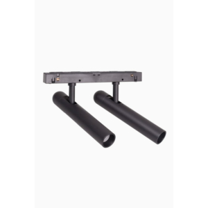 Kép 1/10 - MAXLIGHT Track Magnetic 48V-os sínrendszeres dupla spot lámpa, állítható, 2x5W, 3000K, 767 lm,  Ø2.5 cm, fekete