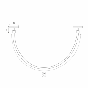 Kép 4/4 - MAXLIGHT Track Magnetic 48V-os sínrendszeres szilikon spirál lámpa, 15W, CCT, 1028 lm, Ø22x200 cm, fehér, ZIGBEE