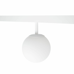 Kép 2/4 - MAXLIGHT Track Magnetic 48V-os sínrendszeres gömb lámpa, 6W, 3000K, 525 lm, Ø10 cm, fehér