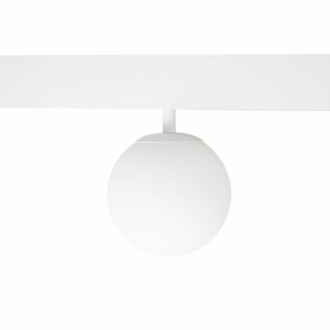Kép 3/4 - MAXLIGHT Track Magnetic 48V-os sínrendszeres gömb lámpa, 6W, 3000K, 525 lm, Ø10 cm, fehér