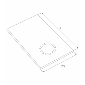 Kép 2/2 - MAXLIGHT Track Magnetic végzáró fehér MT0018, MT0019 sínekhez