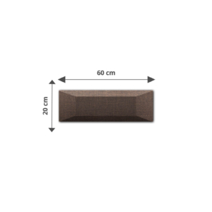 Kép 2/10 - InnoWall műbőr 3D falpanel Marbore 60x20 cm