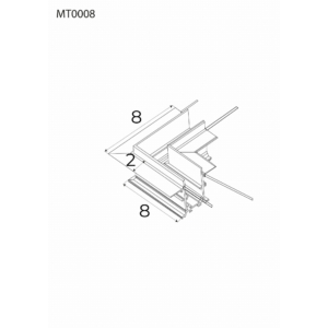 Kép 2/10 - MAXLIGHT Track Magnetic sarokelem, MT0006, MT0007 sínekhez
