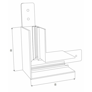 Kép 2/2 - MAXLIGHT Track Magnetic sarokelem fehér, MT0018, MT0019 sínekhez