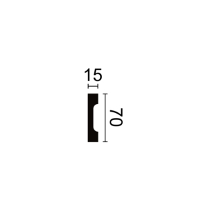 Kép 3/3 - Noel & Marquet WD2 WALLSTYL® HDPS díszléc, 70 x 15 x 2000 mm