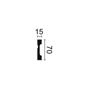 Kép 2/2 - Noel & Marquet FD7 WALLSTYL® HDPS díszléc, 70 x 15 x 2000 mm