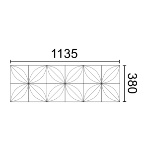 Kép 10/10 - Noel & Marquet FLOWER ARSTYL® PU falpanel, 380 x 1135 mm
