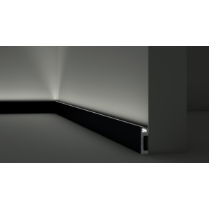 Kép 2/3 - Noel & Marquet IL10 BLACK WALLSTYL® HDPS díszléc, 80 x 23 x 2000 mm