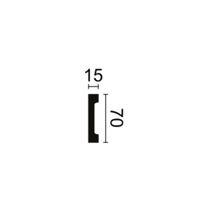 Kép 3/3 - Noel & Marquet WD2 FLEX ARSTYL® PU díszléc, 70 x 15 x 2000 mm