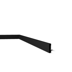 Kép 1/2 - Noel & Marquet FT2 BLACK WALLSTYL® HDPS díszléc, 58 x 13 x 2000 mm