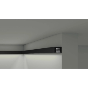 Kép 2/4 - Noel & Marquet IL12 BLACK WALLSTYL® HDPS díszléc, 20 x 25 x 2000 mm