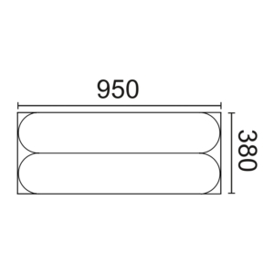 Kép 8/8 - Noel & Marquet ARC L ARSTYL® PU falpanel, 380 x 950 mm