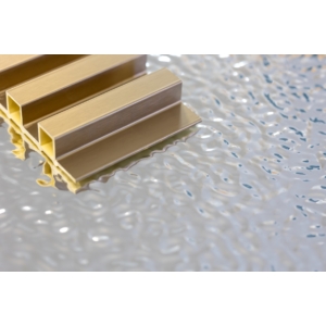 Kép 2/8 - Dubai Decor Luxury PET-34 Metal Series falpanel "Waved", 2800 x 1220 x 8 mm, Silver