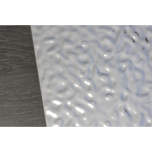 Kép 3/8 - Dubai Decor Luxury PET-34 Metal Series falpanel "Waved", 2800 x 1220 x 8 mm, Silver