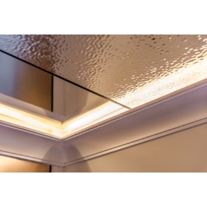 Kép 6/8 - Dubai Decor Luxury PET-34 Metal Series falpanel "Waved", 2800 x 1220 x 8 mm, Silver