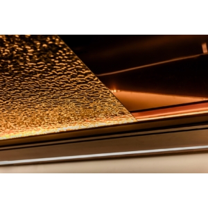 Kép 6/7 - Dubai Decor Luxury PET-35 Metal Series falpanel "Waved", 2800 x 1220 x 8 mm, Rose Gold