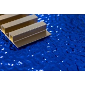 Kép 5/5 - Dubai Decor Luxury PET-99 Metal Series falpanel "Waved", 2800 x 1220 x 8 mm, Blue
