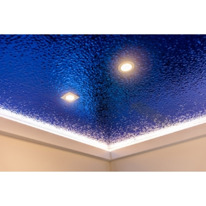 Kép 4/5 - Dubai Decor Luxury PET-99 Metal Series falpanel "Waved", 2800 x 1220 x 8 mm, Blue