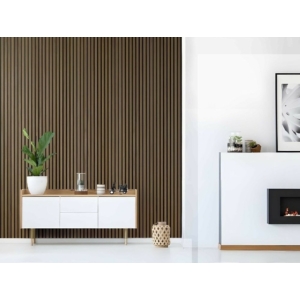 Kép 3/7 - ProfiWall lamella falpanel, Tabak tölgy, 275x61.5x2.1 cm, 1.69 m2
