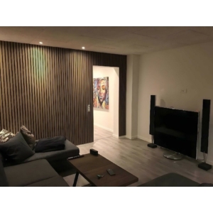 Kép 6/7 - ProfiWall lamella falpanel, Tabak tölgy, 275x61.5x2.1 cm, 1.69 m2