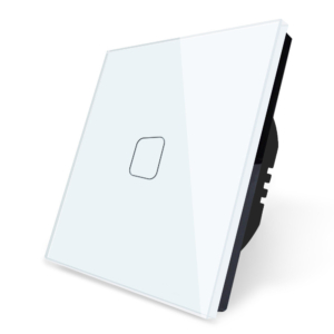 Kép 1/3 - SmartHugo 1 Körös Fehér Wifi Villanykapcsoló 101