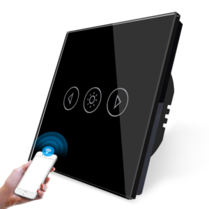 Kép 1/3 - SmartHugo 1 Körös Fekete Wifi Dimmer Villanykapcsoló 101