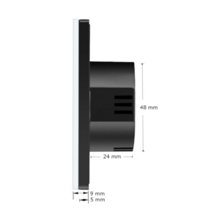 Kép 3/3 - SmartHugo 2 Körös Szürke Wifi Villanykapcsoló 105