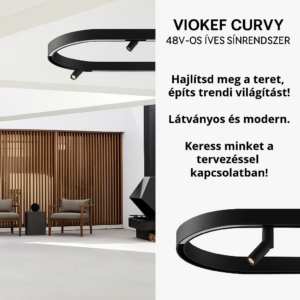 Kép 3/3 - VIOKEF 02/0407 Magnetic CURVY 48V-os felxibilis áramátadó elem két sín között, fekete
