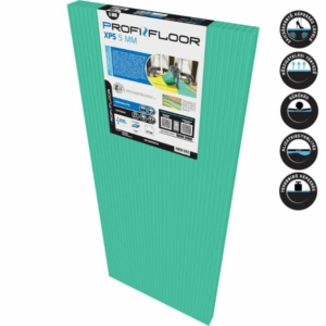 Kép 1/4 - ProfiFloor XPS 5 mm padlóalátét, 1.2 m x 0.5 m, 1.2 m x 0.5 m táblaméret, 10 db tábla / cs, 6 m2