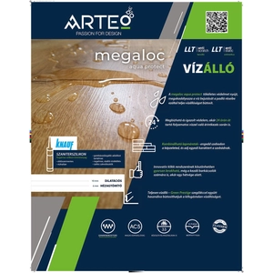 Kép 10/10 - Arteo vízálló laminált padló 8mm XL 54822 Algarve tölgy WR 129 cm x 28 cm