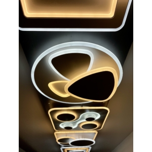 Kép 4/8 - Avide Arlo mennyezeti LED lámpa, 91W, CCT, RF Távirányítóval
