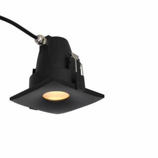 Azzardo Romolo Square LED vízvédett beépíthető lámpa fekete