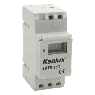 Kanlux TH35 sínre szerelhető elektronikus időkapcsoló JVT3-16AS