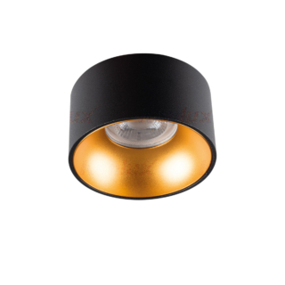 Kanlux beépíthető spot lámpatest MINI RITI GU10 fekete-arany