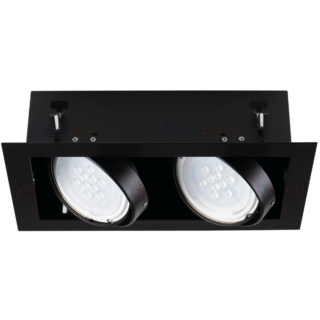 Kanlux beépítehtő spot lámpatest MATEO ES DLP-250 2 x 25 W fekete