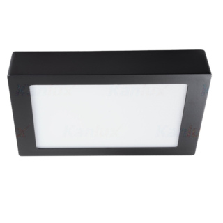 Kanlux KANTI LED panel V2LED 18W, 3000K, fekete, 989 lumen
