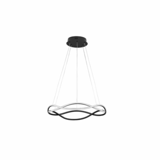 Nova Luce Jinal LED függesztett lámpa fekete