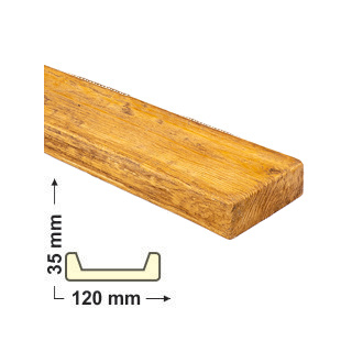 Elite Decor DecoWood Bükk-120 Modern poliuretán deszka panel (ET406) (K)