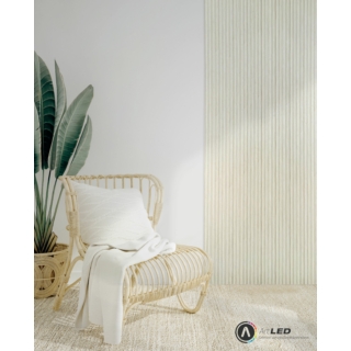 Lamelio ONDA lamella panel, old white, 12.2 x 270 cm