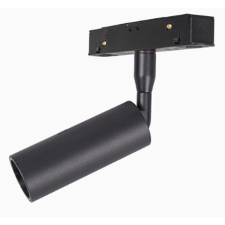 MAXLIGHT Track Magnetic 48V-os sínrendszeres spot lámpa, állítható, 5W, 3000K, 361 lm,  Ø3 cm, fekete