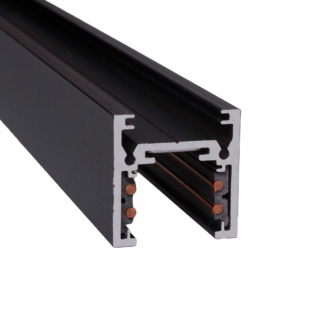 MAXLIGHT Track Magnetic sínelem, falon kívűli, 1 méter, fekete, 2.8 cm magas