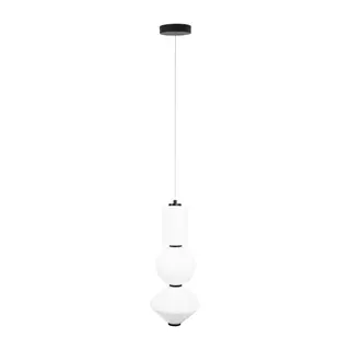 MAXLIGHT Akiko LED függeszték, 23W, 3000K, 1840 lm, fehér/fekete, 180 cm
