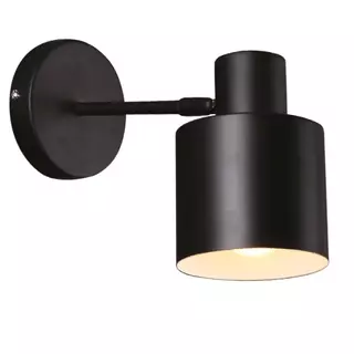MAXLIGHT Black falikar, E27, 60W, fekete, 17 cm