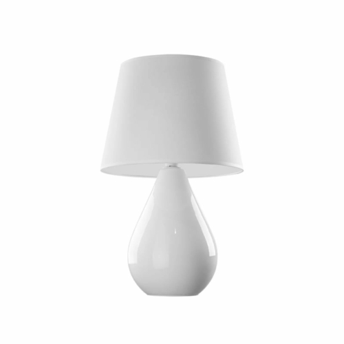 TK Lighting Lacrima asztali lámpa fehér