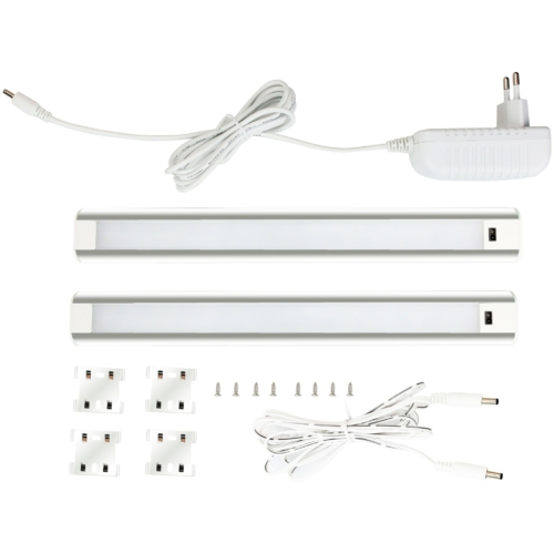 Avide LED bútorvilágító lámpa, szenzoros fényerő állítással (9W/680Lm) természetes fehér, 2 db