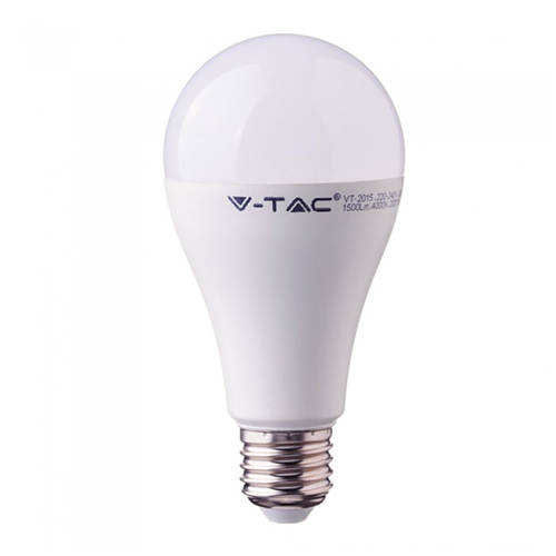 V-TAC E27 LED lámpa (17W/200°) Körte - meleg fehér