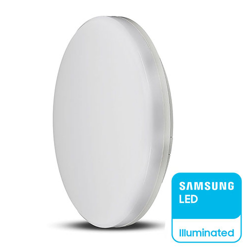 V-TAC IP44 LED panel falon kívüli - kör (15W) Samsung Chip, természetes fehér