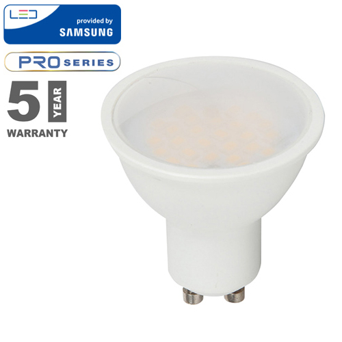 V-TAC LED lámpa GU10 (5W/110°) meleg fehér, PRO Samsung