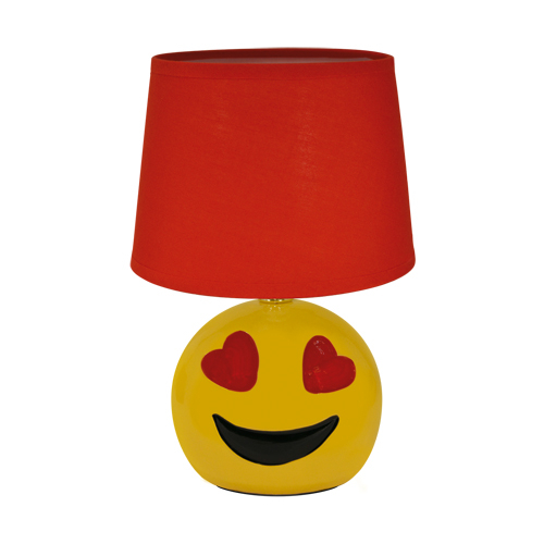 Strühm Emoji asztali lámpa piros