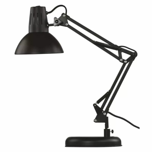 EMOS Dustin asztali lámpa fekete, E27 IP20